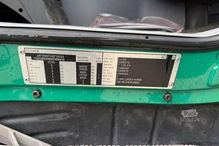 Macara montată pe camion SCANIA G490 6x2 PK18002-4