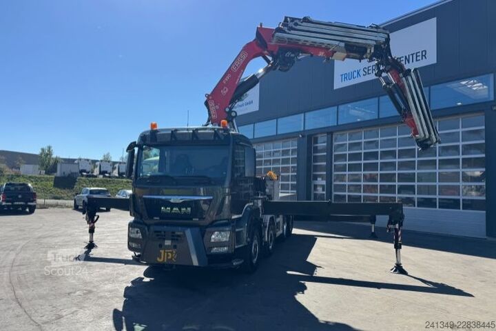 Grue montée sur camion MAN TGS 35.480 8x4H Fassi 990-8 Flyjib& Troil