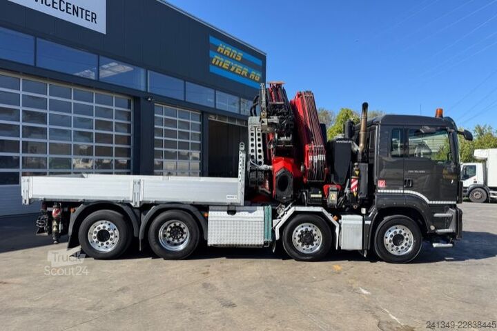 Grue montée sur camion MAN TGS 35.480 8x4H Fassi 990-8 Flyjib& Troil