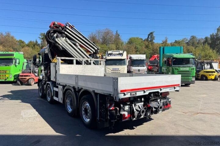 Grue montée sur camion MAN TGS 35.480 8x4H Fassi 990-8 Flyjib& Troil