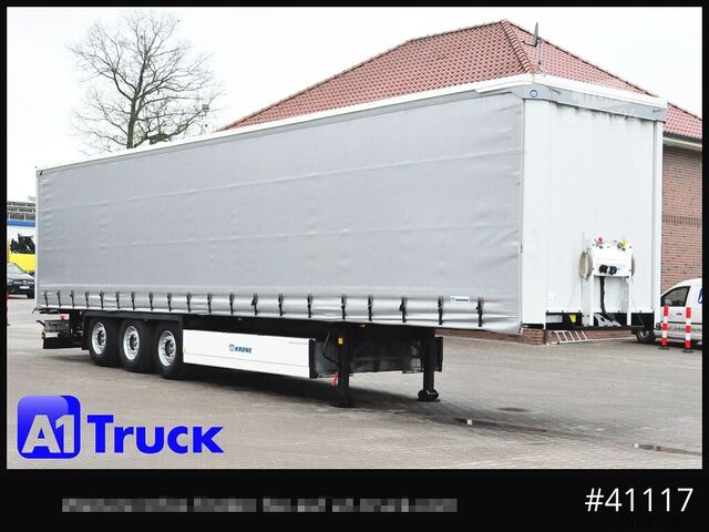 Auflieger mit Pritsche & Plane KRONE SD, Tautliner, neue Plane, 1 Vorbesitzer