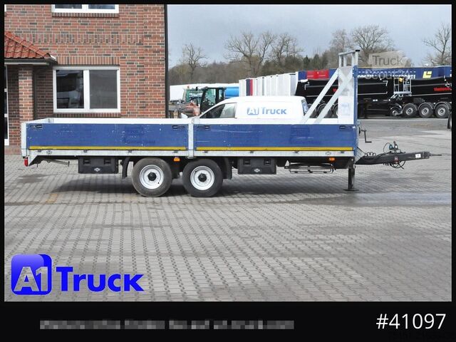 Rimorchio aperto SCHMID,FAHRZEUGBAU LTP 105, Tandem, oben gekuppelt verstellbar, Aluboden