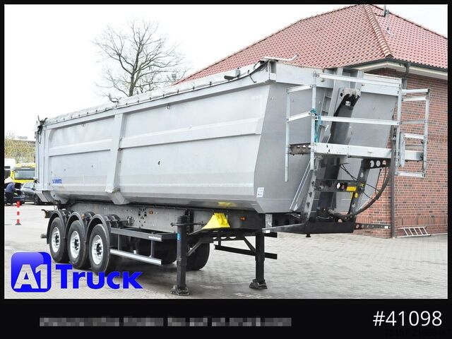 Tipper semitrailer SCHMITZ SKI 24 SL 9,6, Liftachse, 44,4m³ Stahlmulde, 3 x vorhanden