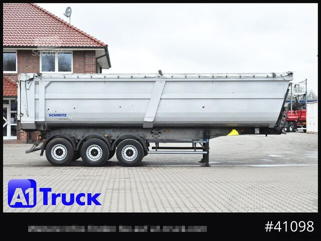 Tipper semitrailer SCHMITZ SKI 24 SL 9,6, Liftachse, 44,4m³ Stahlmulde, 3 x vorhanden