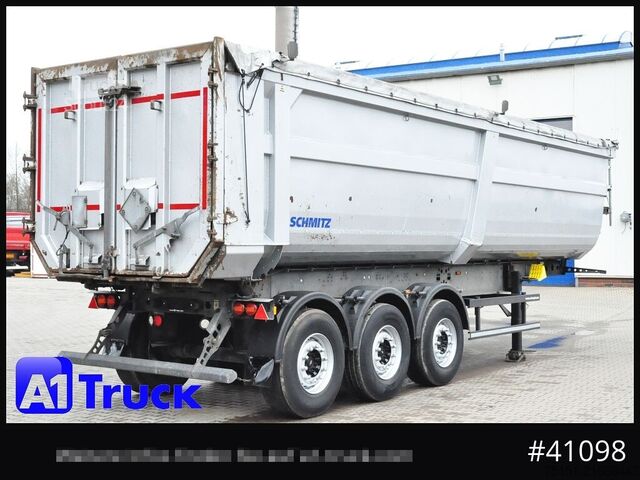 Tipper semitrailer SCHMITZ SKI 24 SL 9,6, Liftachse, 44,4m³ Stahlmulde, 3 x vorhanden
