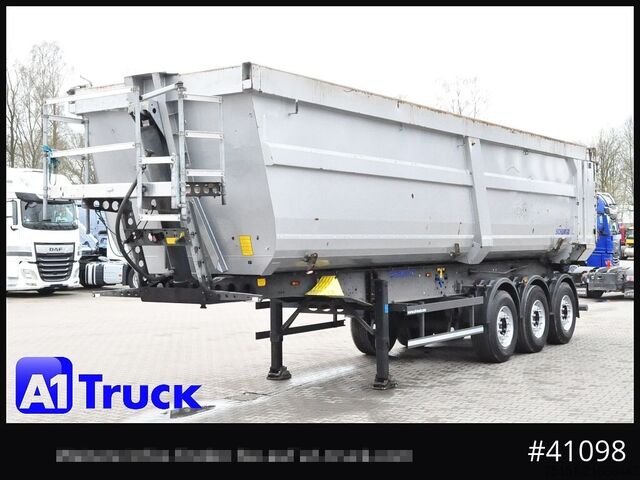 Tipper semitrailer SCHMITZ SKI 24 SL 9,6, Liftachse, 44,4m³ Stahlmulde, 3 x vorhanden