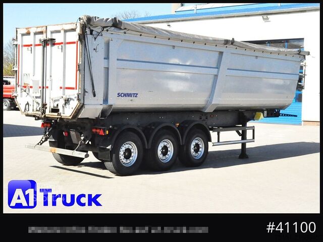 Tipper semitrailer SCHMITZ SKI 24 SL 9,6, Liftachse, 44,4m³ Stahlmulde, 3 x vorhanden