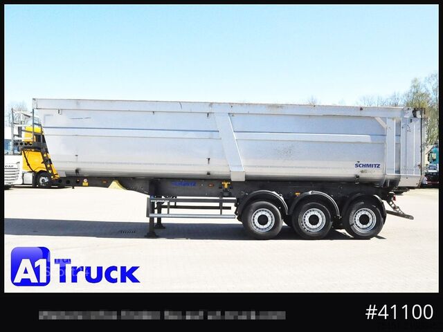 Tipper semitrailer SCHMITZ SKI 24 SL 9,6, Liftachse, 44,4m³ Stahlmulde, 3 x vorhanden