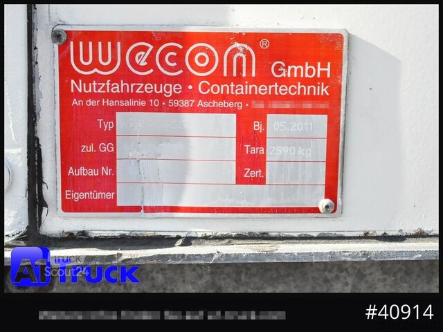 Zamenljiva nadgradnja z ravno ploščadjo in ponjavo WECON WPR 745, verzinkt, 2520  innen, Code XL, neue Plane