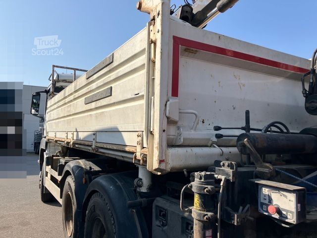 Kipper LKW MAN TGS 26.440 6X4 Blatt Blatt Hiab 144 Funkfernsteu