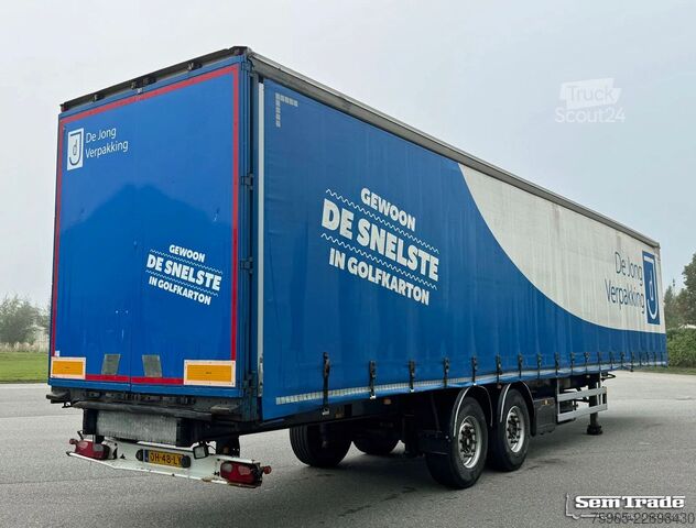 Відкритий напівпричіп з тентом SAMRO SR233 2-AXLE CURTAINS LIFT AXLE DISC BRAKES HOLL
