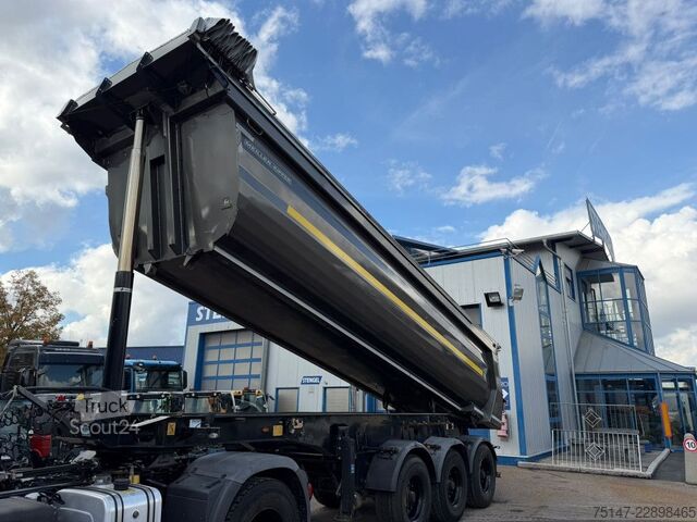 Полуремарке самосвал MEILLER 3-Achs Kippmulde Stahl ca. 25m³ Lift el.Verdeck