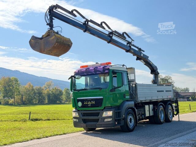 Tippbil MAN TGS 26.360 6X2 2-SEITENKIPPER+KRAN HIAB144E*TÜV*