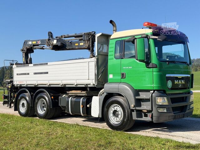 Tippbil MAN TGS 26.360 6X2 2-SEITENKIPPER+KRAN HIAB144E*TÜV*