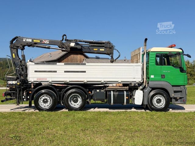 Tippbil MAN TGS 26.360 6X2 2-SEITENKIPPER+KRAN HIAB144E*TÜV*