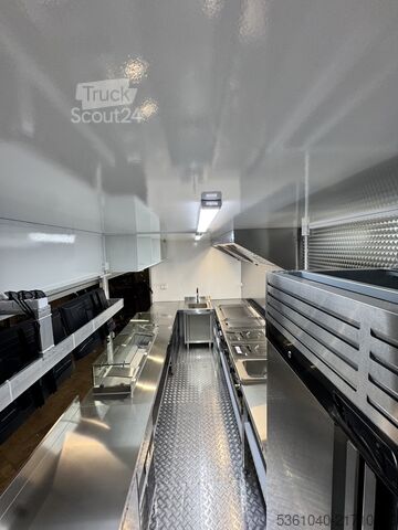 Verkaufsanhänger Foodtruck Verkaufsanhänger Professioneller Imbisswagen XXL