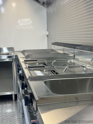 Verkaufsanhänger Foodtruck Verkaufsanhänger Professioneller Imbisswagen XXL