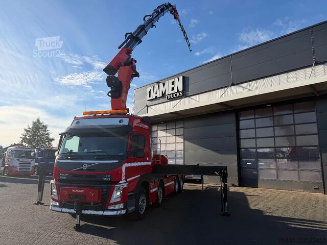 Vrachtwagen met kraan Volvo FM 500 8x4 Palfinger PK 65002-SH F + JIB PJ 125 E