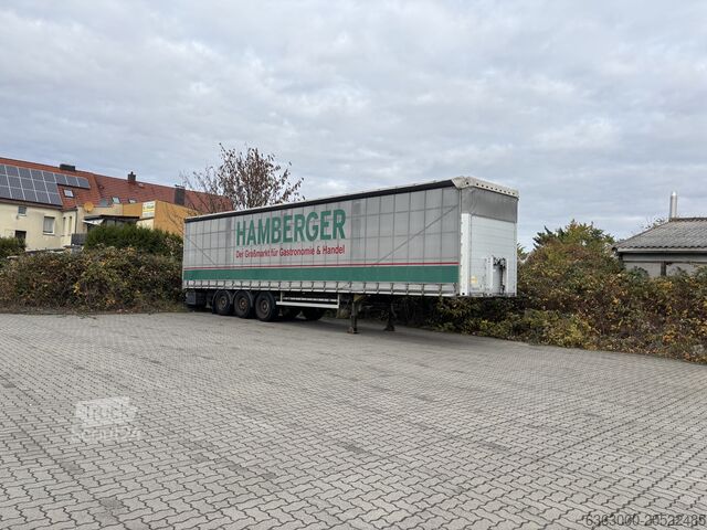 Semi-trailer with flatbed & tarpaulin Scmitz Auflieger Plane und Spriegel
