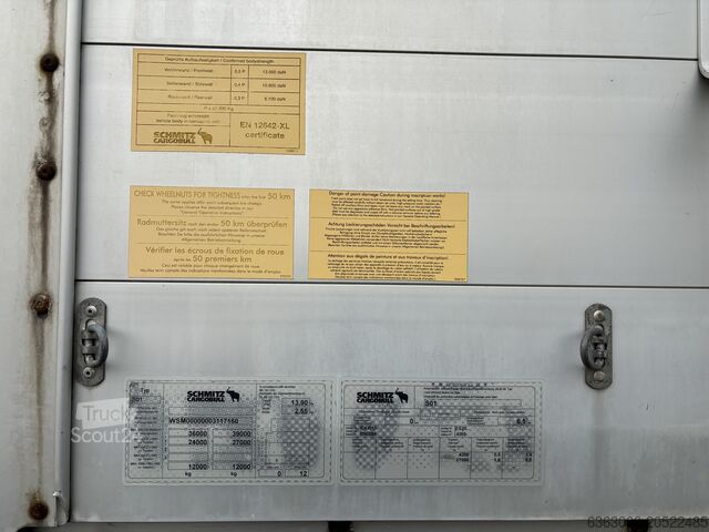 Semi-trailer with flatbed & tarpaulin Scmitz Auflieger Plane und Spriegel