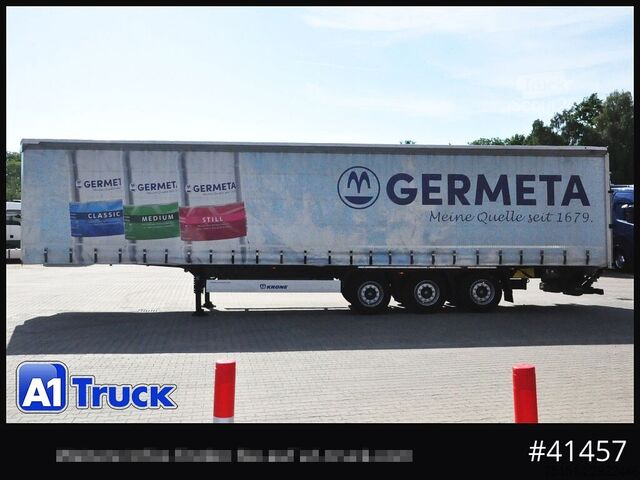 Öppen semitrailer med kapell KRONE SD, Getränke, Safe Curtain, LBW, VDI 2700