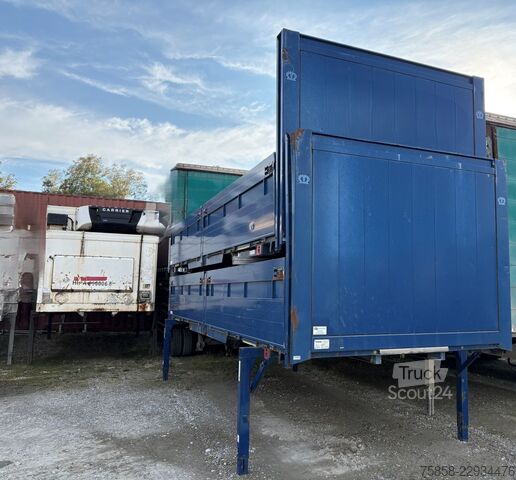 Caisse mobile ouverte Krone BDF Baustoffbrücke 7,45 Rahmen 150mm