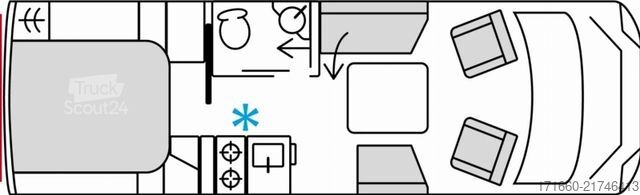 Yarı entegre karavan BÜRSTNER Signature SFT 7.4 Anhängerkupplung