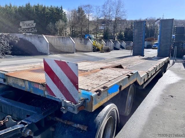 Tieflader Anhänger SCHWARZMÜLLER 4 Achser - hydraulische Rampen - 3m möglich