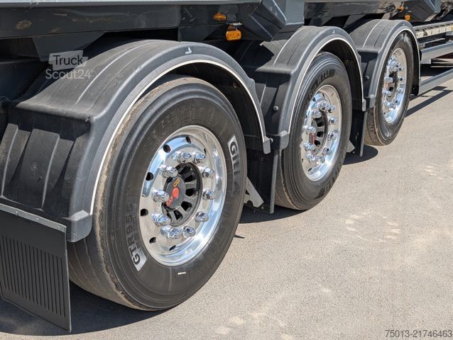 Tipper semitrailer STAS HardoX Stahl 86 m³, Liftachse, ALCOA, MIETEN?