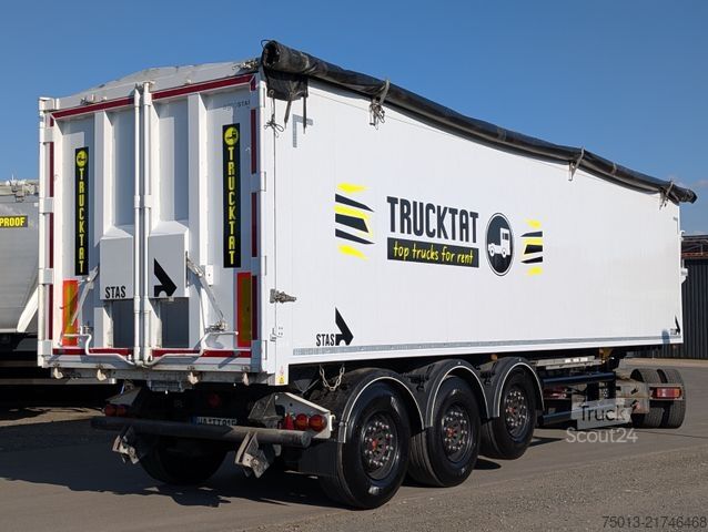 Tipper semitrailer STAS Alu 52 cbm GMP, Kombitüren, MIETE?