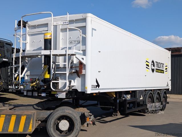 Tipper semitrailer STAS Alu 52 cbm GMP, Kombitüren, MIETE?