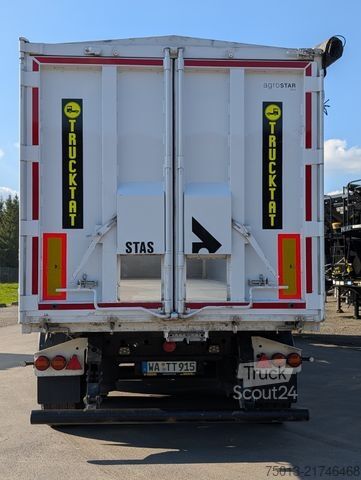 Tipper semitrailer STAS Alu 52 cbm GMP, Kombitüren, MIETE?