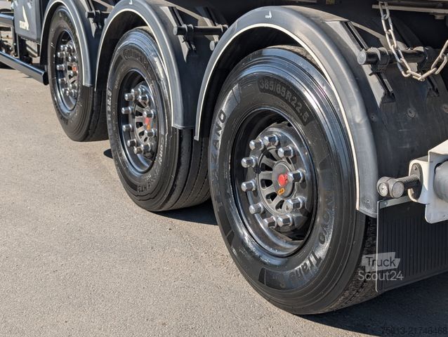 Tipper semitrailer STAS Alu 52 cbm GMP, Kombitüren, MIETE?