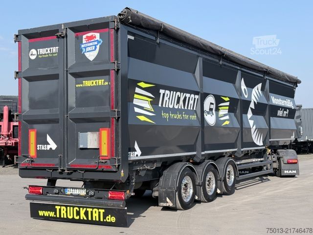 Tipper semitrailer STAS HardoX Stahl 86 m³, Liftachse, ALCOA, MIETEN?