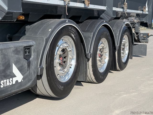 Tipper semitrailer STAS HardoX Stahl 86 m³, Liftachse, ALCOA, MIETEN?