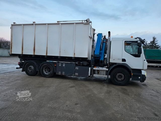Hakowiec VOLVO FE 320 6x2/4 Abroller mit Cont. + Kran HMF 1820
