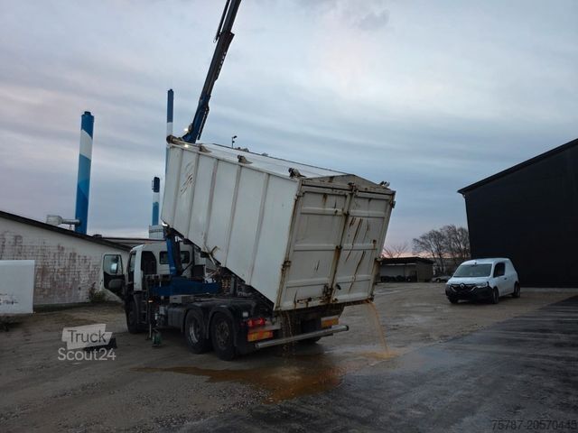 Hakowiec VOLVO FE 320 6x2/4 Abroller mit Cont. + Kran HMF 1820