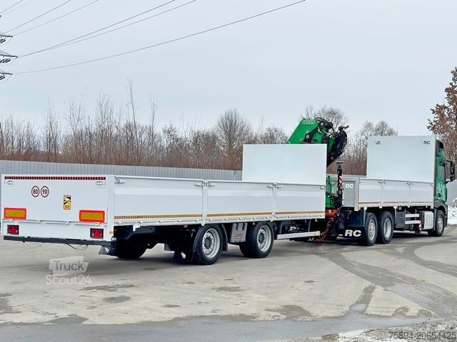 Krautuvas sumontuotas ant sunkvežimio MERCEDES-BENZ ACTROS 2645 * FASSI F345.24 XE + FUNK + Anhänger