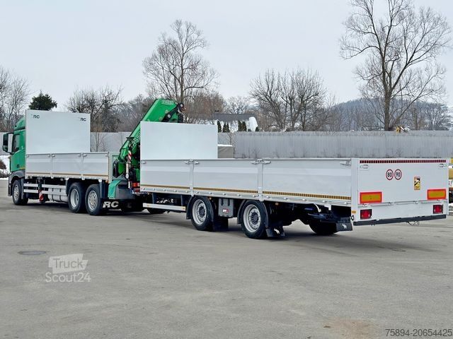 Krautuvas sumontuotas ant sunkvežimio MERCEDES-BENZ ACTROS 2645 * FASSI F345.24 XE + FUNK + Anhänger