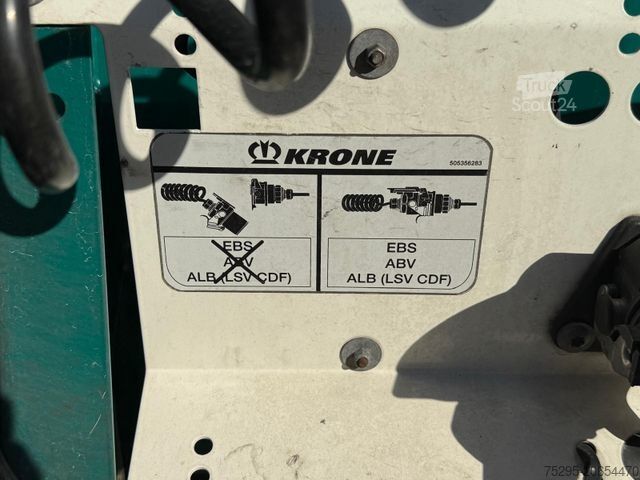 Atvira puspriekabė su tentu KRONE 3Achs MEGA Staplerhalter Liftachse SAF TÜV02/26