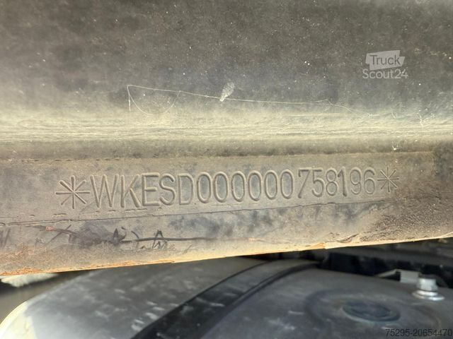 Atvira puspriekabė su tentu KRONE 3Achs MEGA Staplerhalter Liftachse SAF TÜV02/26