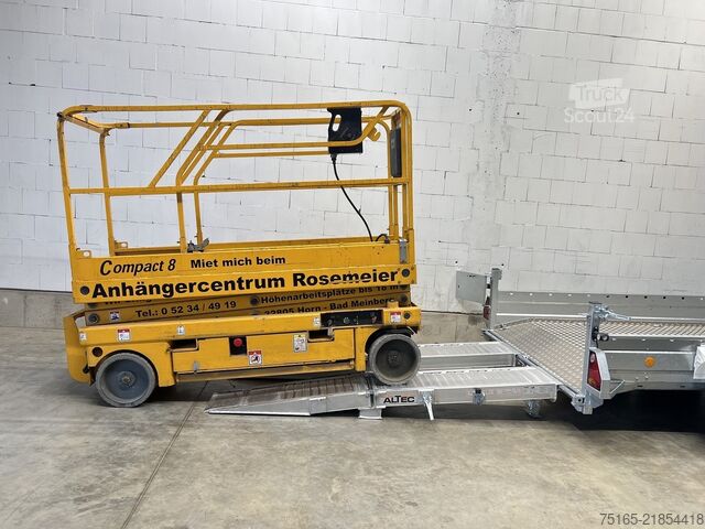 Mašinų transportavimo priekabos ir ekskavatorių priekabos andere 35 BM 36 T8 Maschinentransporter Faltrampen