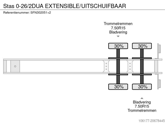 Alacsony rakodó Stas 0-26/2DUA EXTENSIBLE/UITSCHUIFBAAR