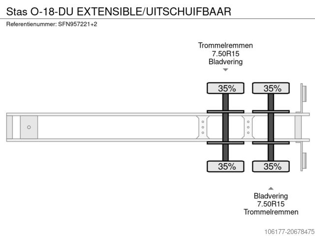 Alacsony rakodó Stas O-18-DU EXTENSIBLE/UITSCHUIFBAAR