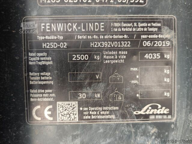 Дизелови мотокари Linde H25D-02-392 EVO