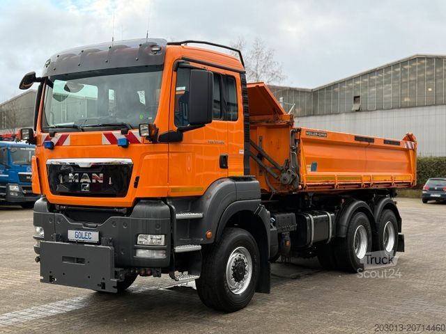 Dreiseitenkipper LKW MAN TGS 33.400 6x6 MEILLER Kipper Euro 5 Winterd.
