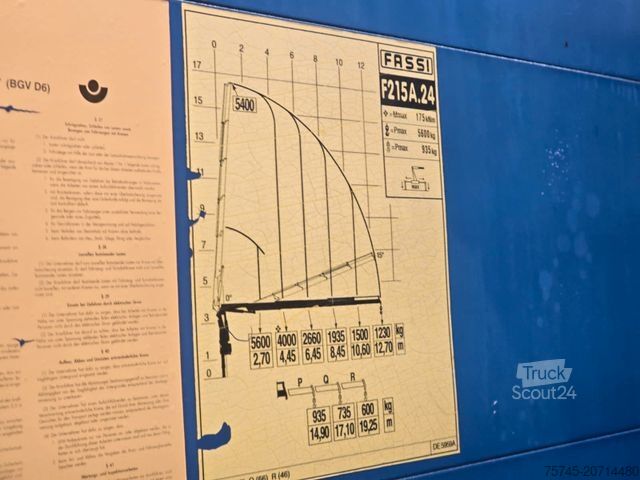 Semitrailer WECON AWD 218 * 2X VORHANDEN * FASSI KRAN * REMOTE