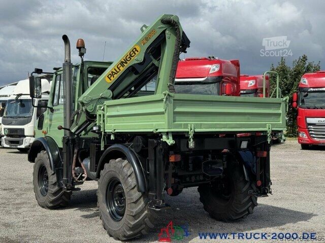 Gru montata su autocarro Unimog U 1400 Kran PK 7000B Kran 5+6 Steuerkreis + AHK