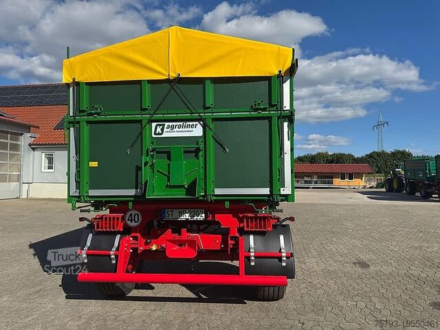 Kippanhänger Kröger 18to 3 Schieber mit Kunststoffbordwand Interne Nr. 40744