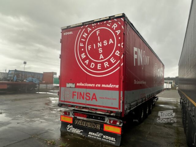 åben sættevogn med presenning Kögel TAULINER CON ELEVACION